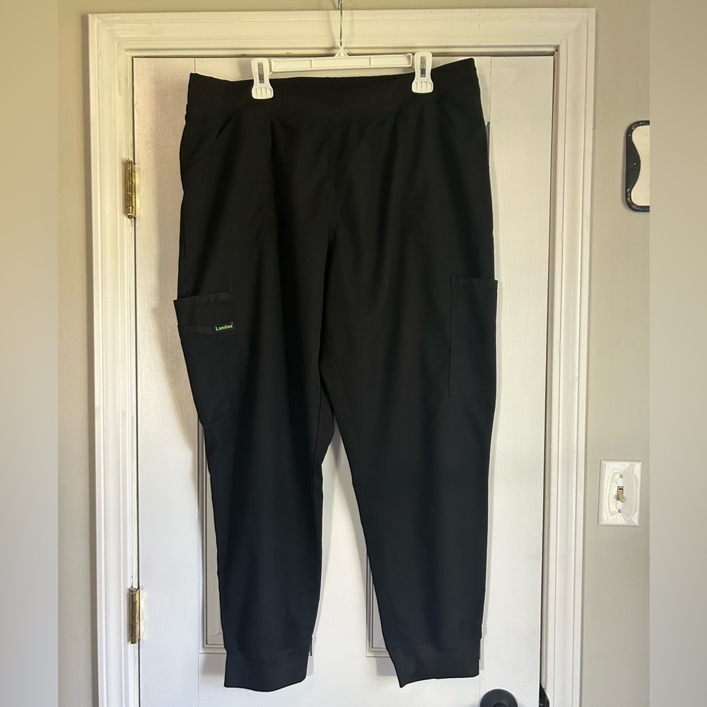 Landau Size xxl Black Jogger Scrub Pants